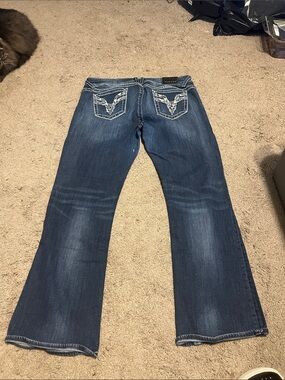 Vigoss Women's Medium Dark Blue Flare Jeans